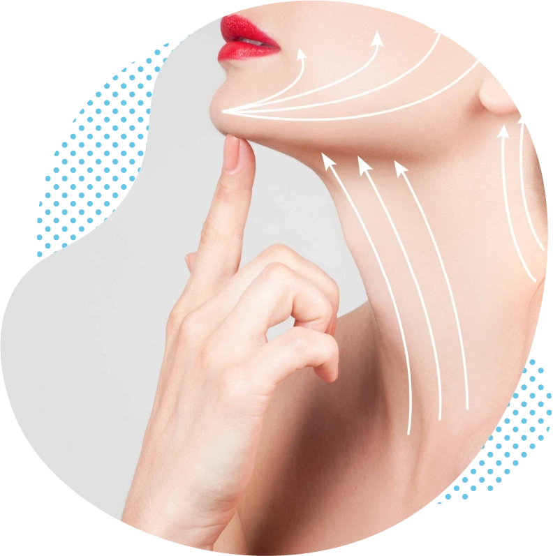 La procédure des chirurgiens concernant le lifting du cou