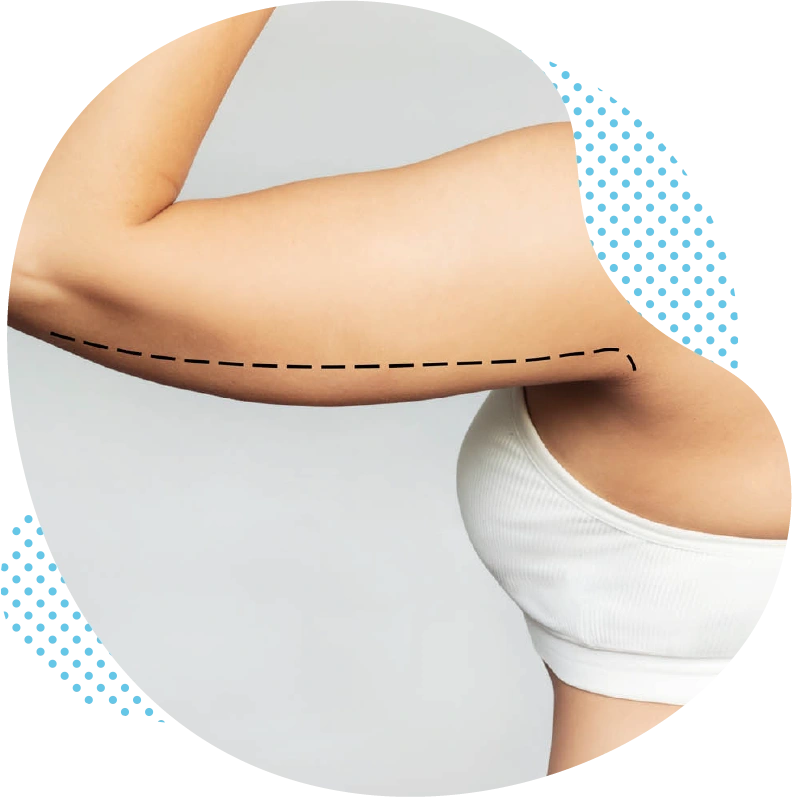 Des bras lisses et fermes